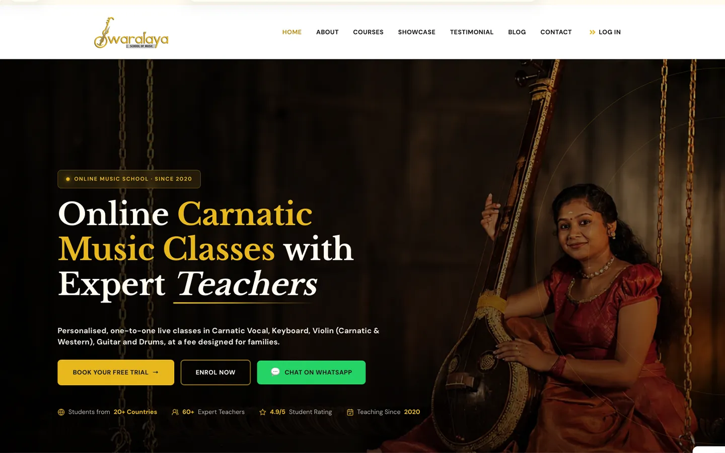 Swaralaya Online music learning platform