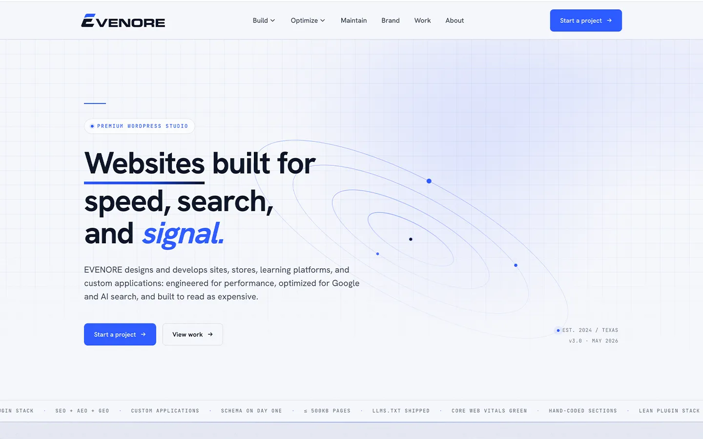 evenore.com homepage